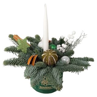 Aranjament de craciun in cutie de catifea