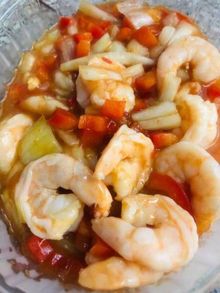 55.GAMBERI IN SALSA CHILLI