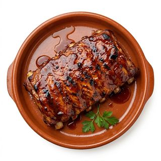 Chuletillas De Lechal Con Guarnición