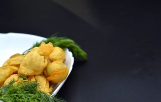 Пельмени жареные