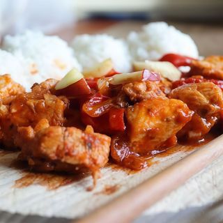 pollo con jengibre thai