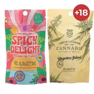 Spicy Delight 3gr + Tangerine Island 2gr CBD/CBG