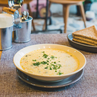 Ciorbă de "burtă" cu pleurotus-produs de post