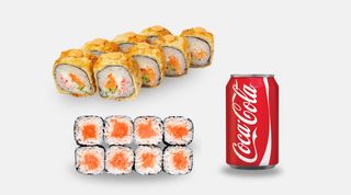 ცხელი ორაგული+სიაკე მაკი+კოკა კოლა 150 მლ