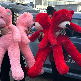 Miś pluszowy XXXL czerwony 