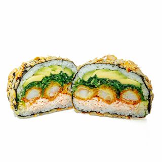 Migdałowy Burger z krewetkami