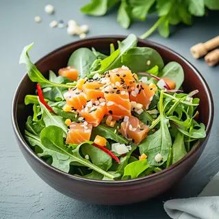 11 - Insalata con tartare di salmone