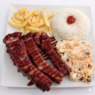 Costillas Ahumadas Con Salsa Bbq