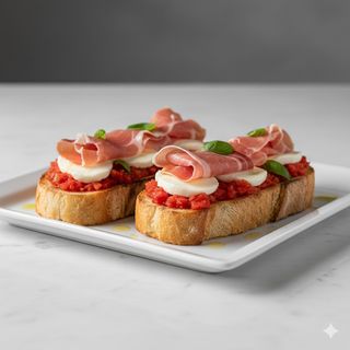Bruschetta De Jamón Serrano