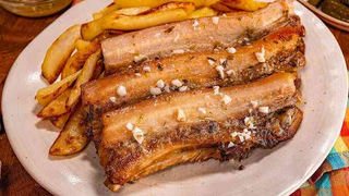 Piept de porc cu cartofi