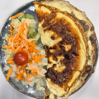 Омлет с телешка кайма