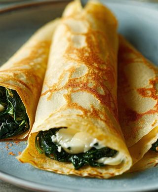 Naleśniki ze szpinakiem i serem