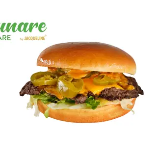 Hot smash beef burger