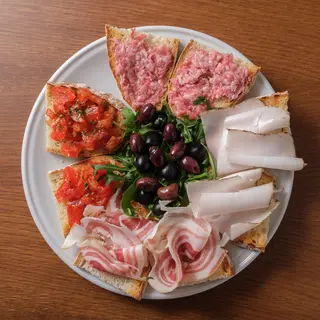 Gran misto toscano di bruschetta - per 2 persone