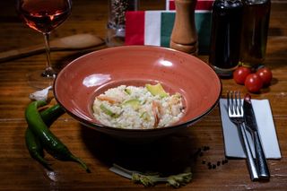 Risotti gamberetti & zucchine