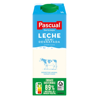 Pascual Leche Semi Desnatada (1 lt.)
