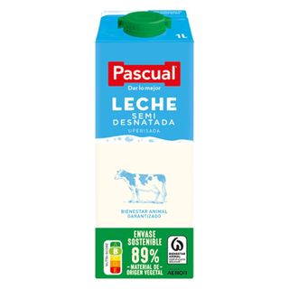 Pascual Leche Semi Desnatada (1 lt.)