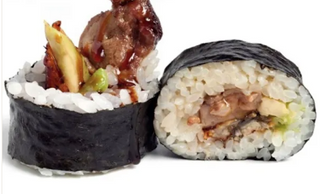 Maki ebi avocado 8 piezas