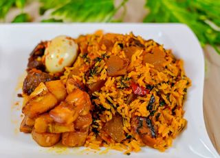 Village Rice +2Beef+ Egg+ Plantain