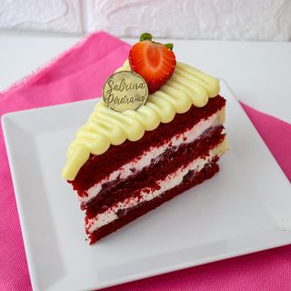 Fatia de Bolo Red Velvet