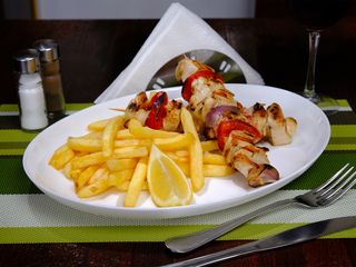 Spiedini di pollo-Frigarui de pui
