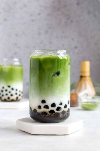 Bubble tea tè verde latte menta 50 cl