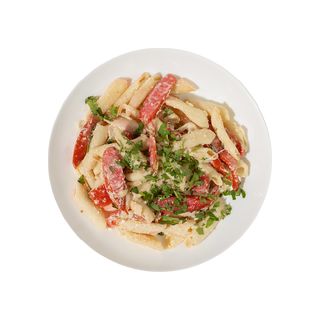 Макароны с сосисками