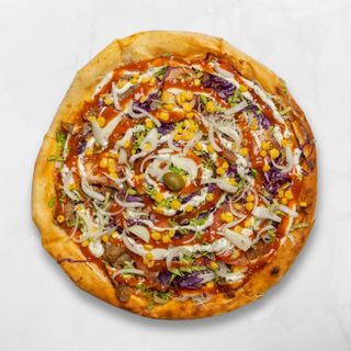 Kebab pizza menu