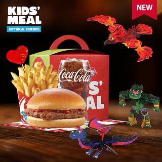 საბავშვო მენიუ ჰამბურგერით