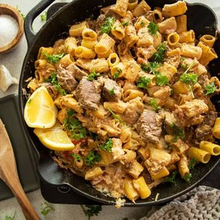 Steak and Cajun Pasta