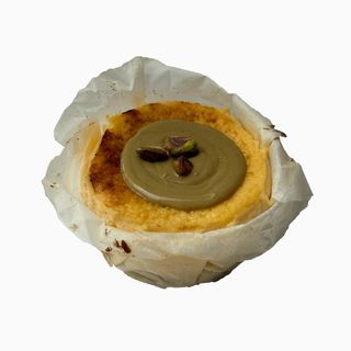 Mini Tarta de Queso con Crema de Pistacho
