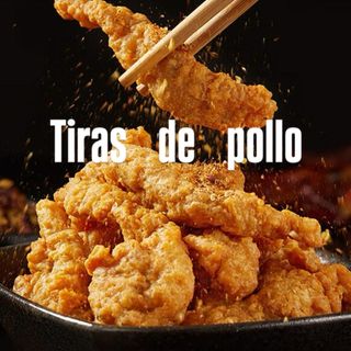 TIRAS DE POLLO CRUJIENTE  CON POLVO PICANTE