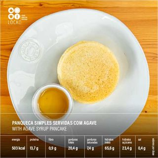 Panquecas Simples servidas com Agave