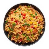 Arroz Frito Con Pollo Y Curry