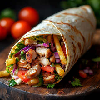 Shaorma de pui mică