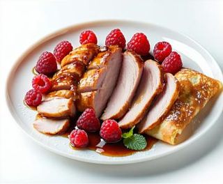 202. Pato laqueado con crepes (12 uds.)