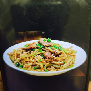 48.乌冬蔬菜鸡肉炒面(Yaki Udon Salteado Con Pollo Y Verduras