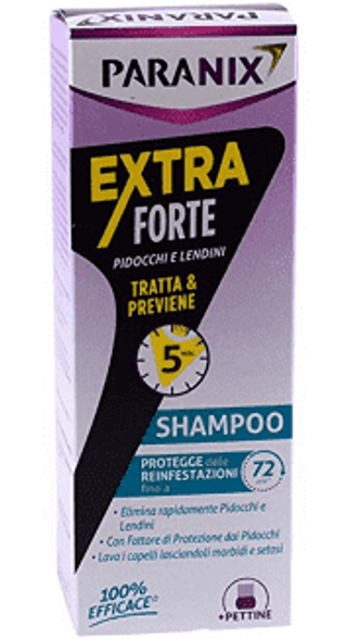 Paranix Extra Forte Shampoo + Pettine