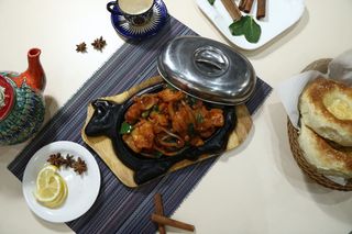 Судак на жаровне