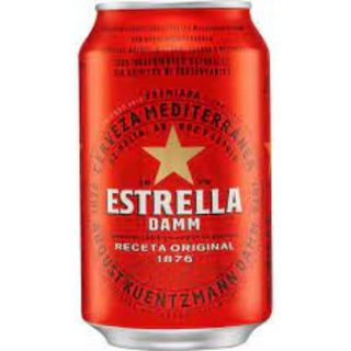 Estrella Damm Cerveza Lata 33cl