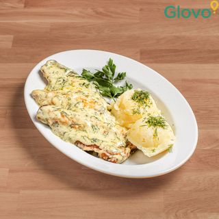 Filet z lina w śmietanie