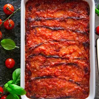 Porzione di Parmigiana di Melanzane