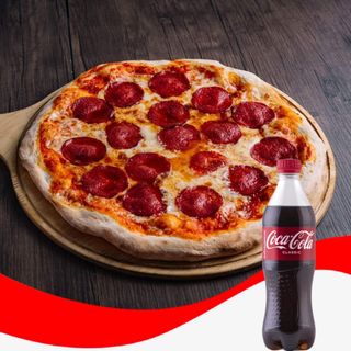 პიცა "პეპერონი" 40სმ + კოკა-კოლა კლასიკი - 0,5ლ