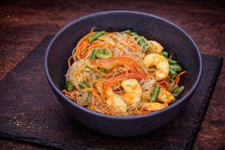 Фунчоза з тигровою креветкою