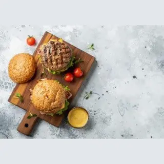 Hamburguesa Xxl Con Queso Y Mostaza