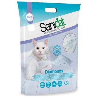 SANICAT Diamonds, upijajući silikatni posip za mačke, bez mirisa, 7,5L (KOD PSANSGEL075L41)