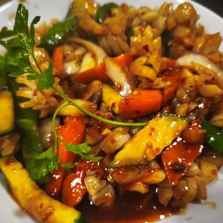 calamares con salsa picante