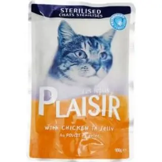 Plaisir Cat Sterilised Chicken 100g