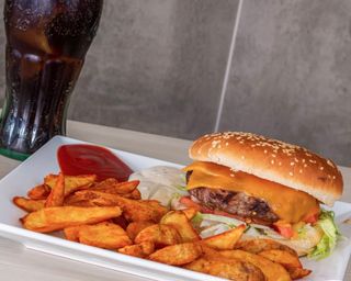 Menú hamburguesa de ternera