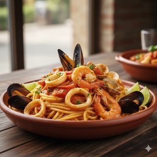 Tallarín De Mariscos